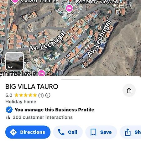 Big Villa Tauro With Private Heated Saltwater Pool & Jacuzzi & Bbq & Game Room & Arcade Games Mogán Exteriér fotografie