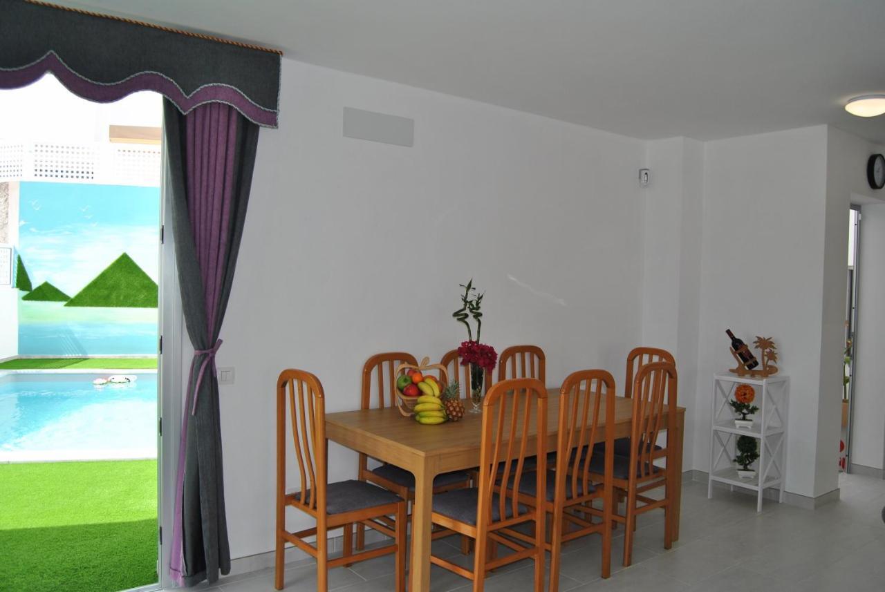 Big Villa Tauro With Private Heated Saltwater Pool & Jacuzzi & Bbq & Game Room & Arcade Games Mogán Exteriér fotografie